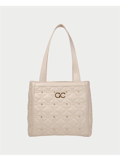 Gio Cellini faux leather bag with gold logo GIO CELLINI | FF072BEIGE